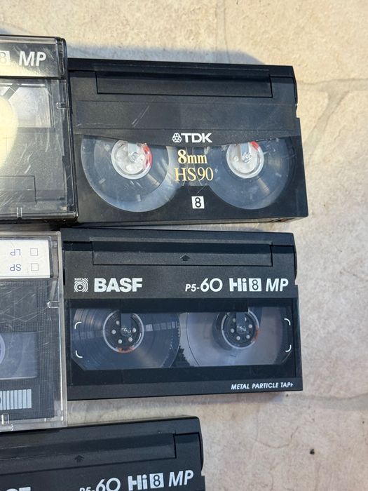 Lot 5 casete video 8mm