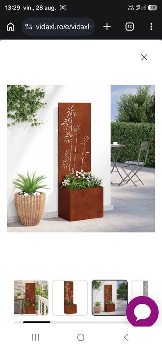 Ecran de intimitate pentru grădină Ruginit 50 x 32 x 150 cm