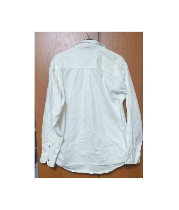 Oferta! Camasa BBC Traders Collection , alba, maneca lunga & buzunar