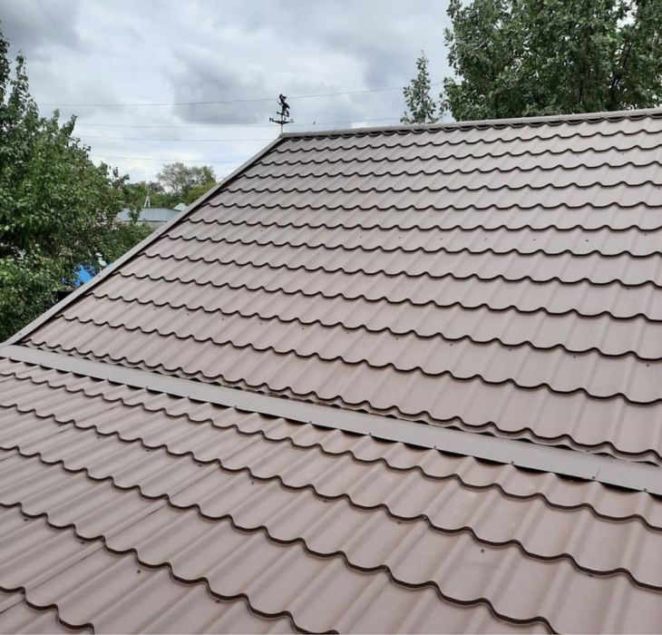 Металлочерепица, профлист цинк, полимерный.