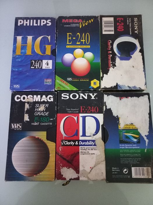 Casete vhs video sony philips cosmag