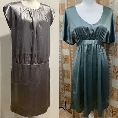 Doua rochite pentru ocazii H&M argintiu/turcoaz