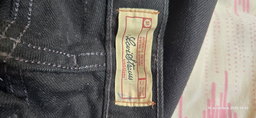 Blugi denim culoare neagra