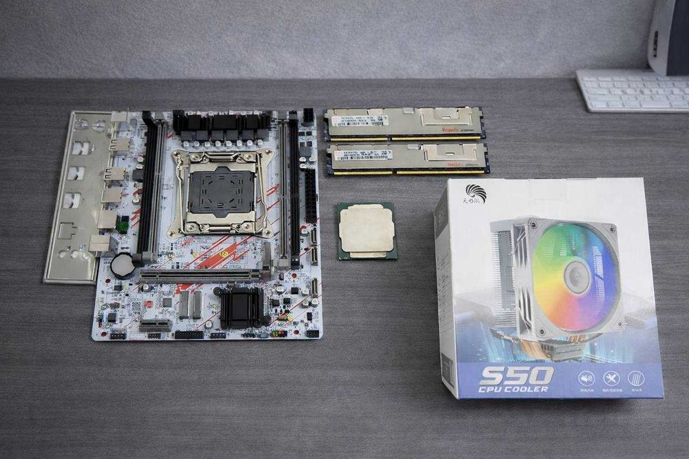 Новый комплект X99 / Xeon 12 ядерный 24 потока / 16GB ОЗУ / Кулер
