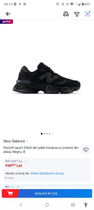 New balance barbati 41,5 negru