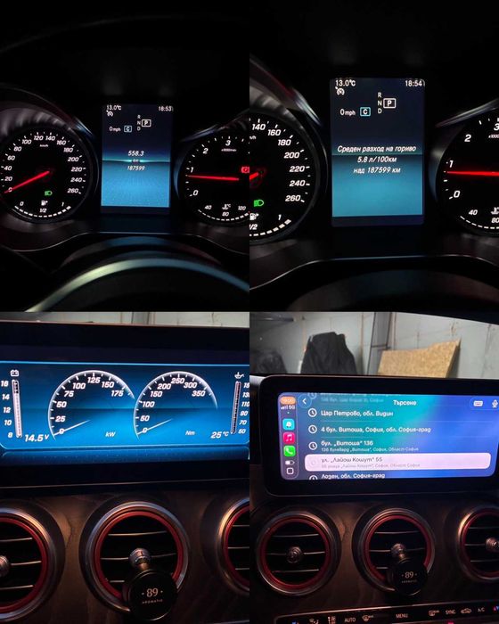 Mercedes C-class C200 2019г facelift 9G-Tronic реални км обслужен