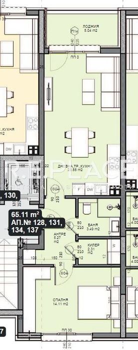 2-стаен в Варна-Галата площ 72 цена 137000