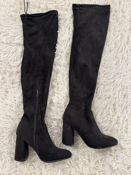 Cizme peste genunchi, 36, piele ecologica