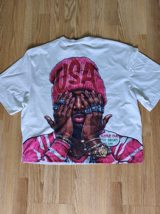 Tricou S, model scurt, oversized