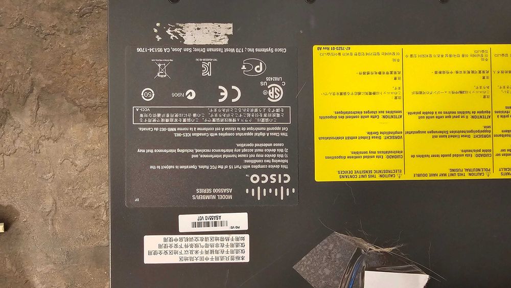 Router Cisco ASA 5510 Adaptive Security