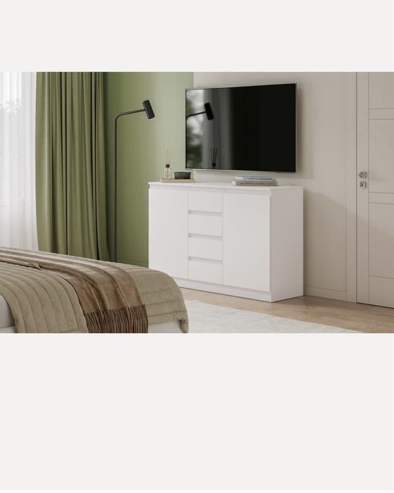 Тумба Эссен 140x89 Белый комод