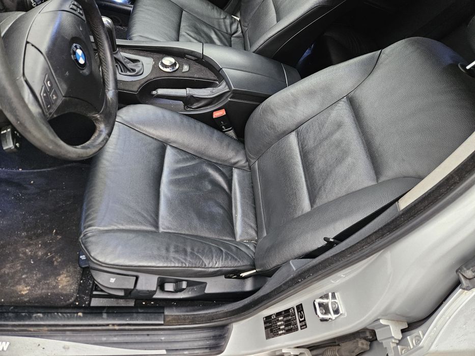 Interior piele neagra incalzit bmw e60