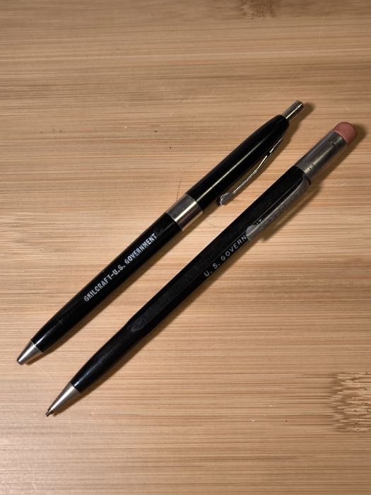 Set pix și creion mecanic, vintage, Skilcraft U.S. Government