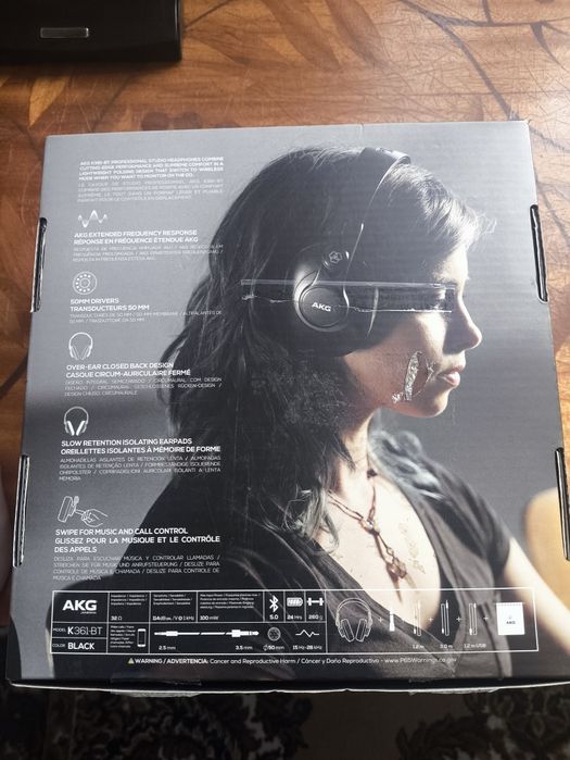 Студийные наушники Akg k361-bt