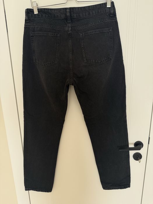 Zara черни дънки с камъни, р-р 38