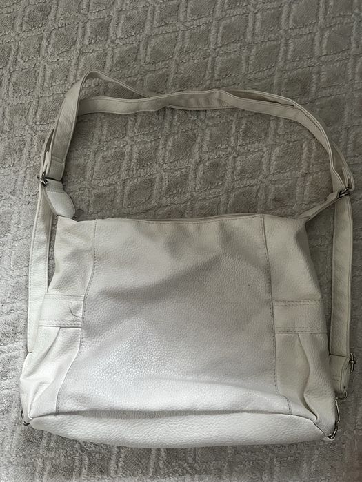 Белая сумка y2k с звездой