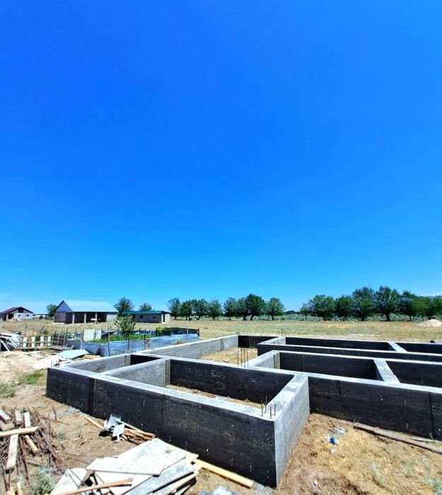 Заливка фундамент