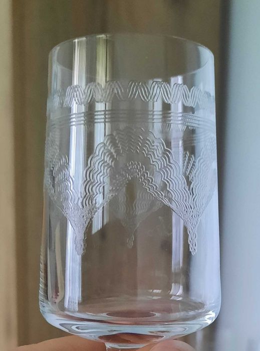 Set de pahare fine de cristal pentru 6 persoane, 4 dimensiuni