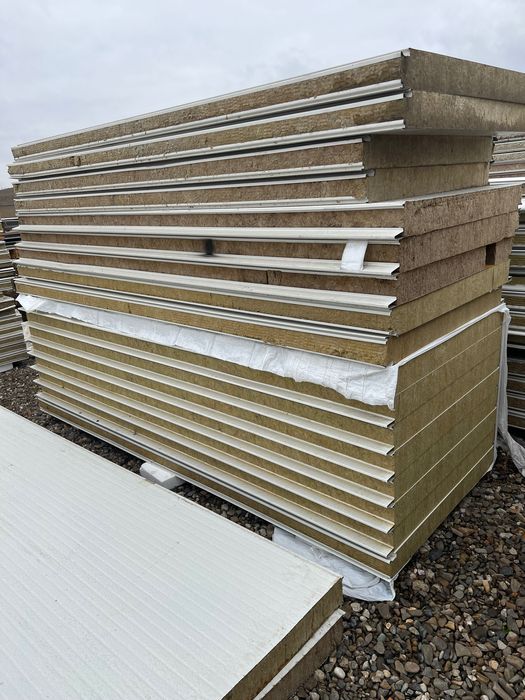 Panouri Termoizolante-Sandwich Vata Minerală calitatea 2