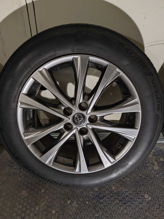 4 броя Алуминиеви Джанти Toyota rav4 18" 225/60  2016 оригинални тойота рав4 лети 18ки гуми датчици за налягане