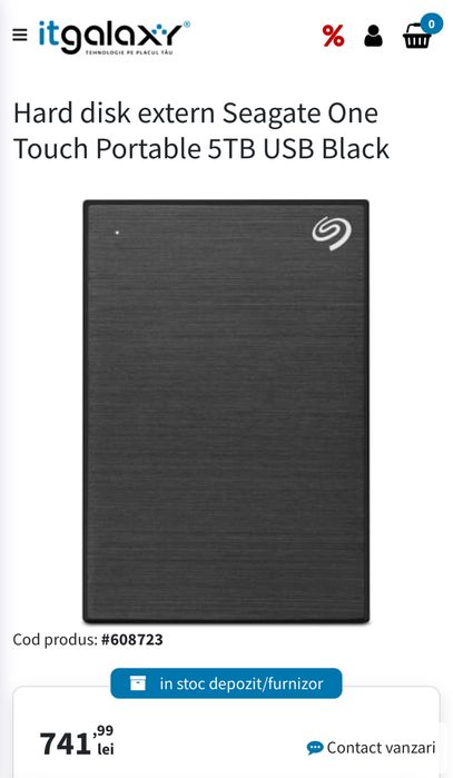 Hdd extern 5tb seagate