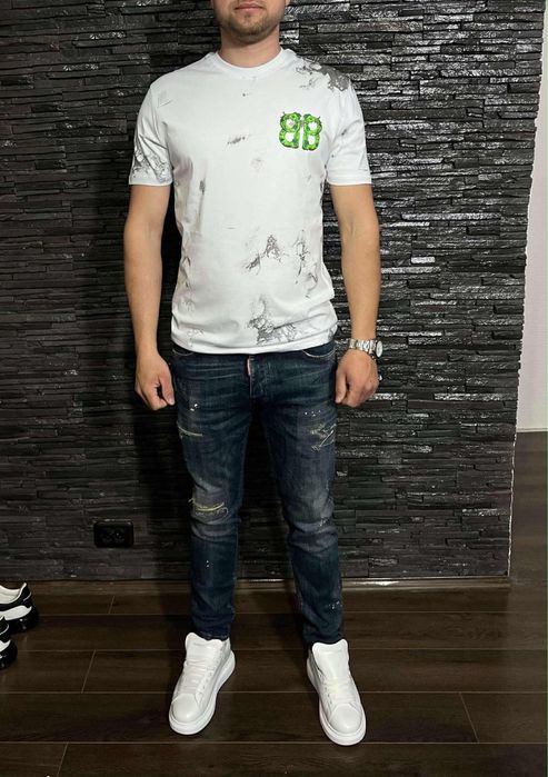 Tricou unisex alb