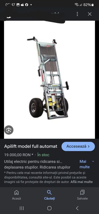 Apilift încărcat stupi