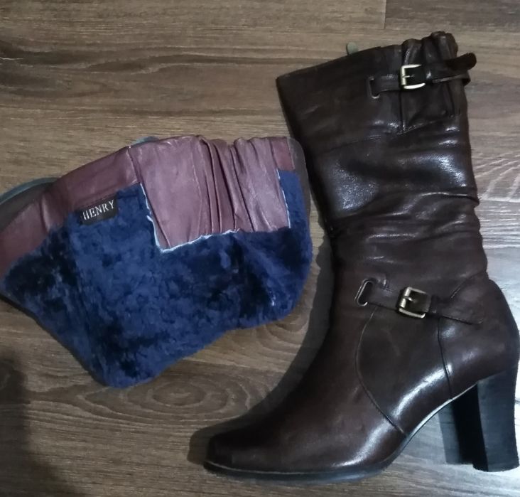 Сапожки кожаные 38 размер