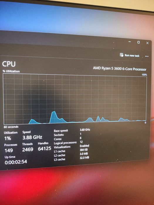 Геймърски компютър Ryzen 5 3600, 16 ram,  Rx 570