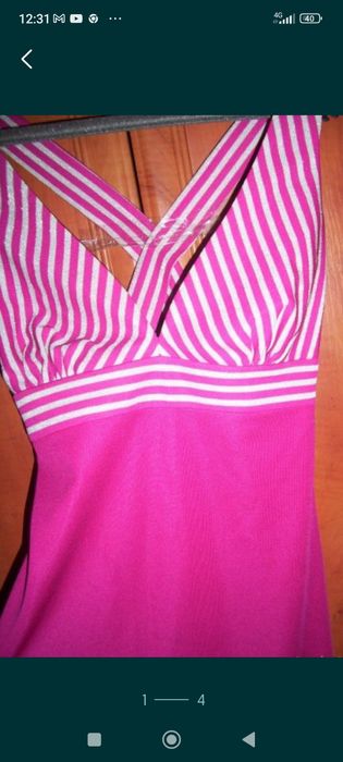 Rochie ciclamen lunga măr M-L