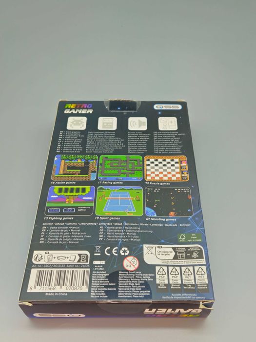 Ретро преносима конзола „Retro Gamer“ 240 вградени игри и 2.8" дисплей