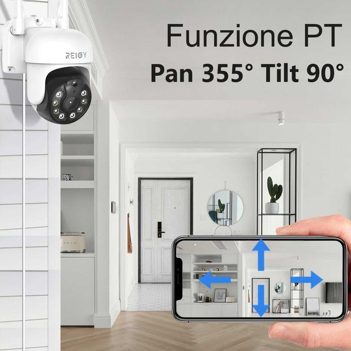 REIGY 5MP WiFi система за видеонаблюдение 2TB HDD  10-канален NVR...