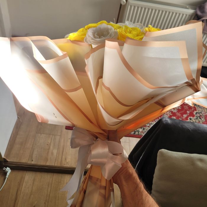 buchet trandafiri artificiali