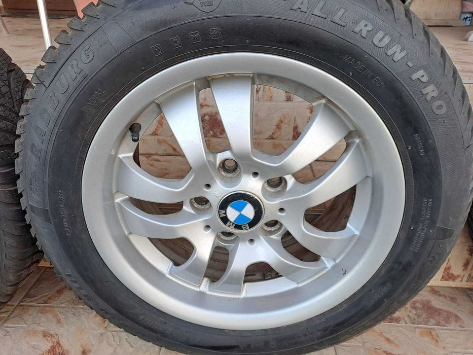 Vând Set Roți BMW R16 + Anvelope All-Season NOI (205/55 R16)