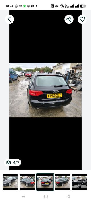 Piese motor cutie punte ușa aripa kit injecție haion audi A4 b8 2009