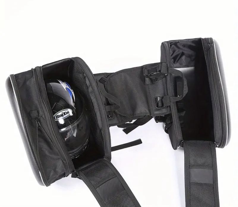 Genti laterale moto coburi extensibile portbagaj, 58L, impermeabile