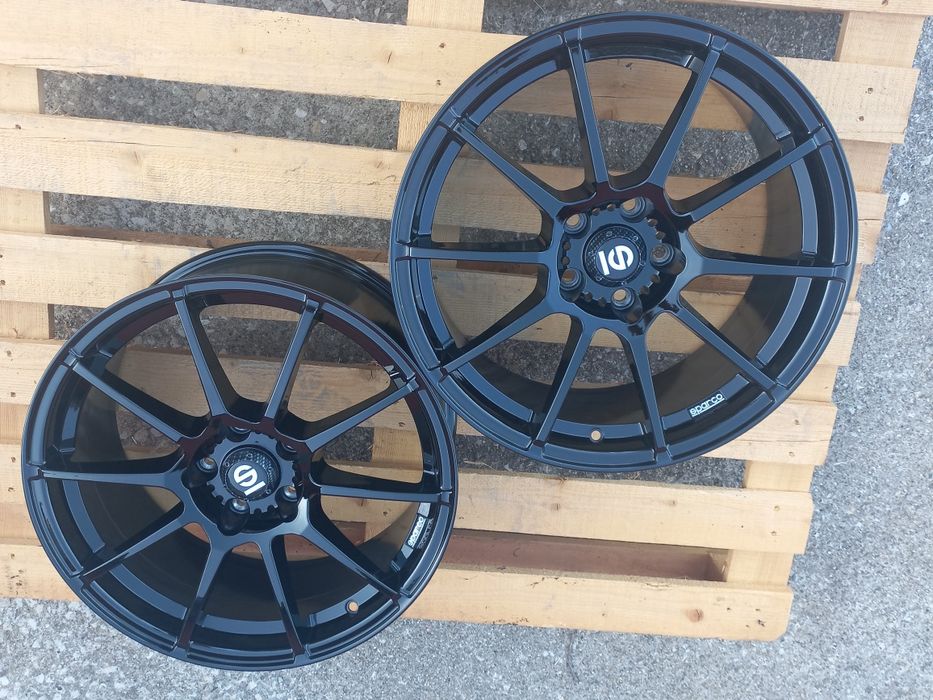 18 5х112 Sparco Gara Gloss Black Audi Vw Mercedes Seat Škoda 8j et45