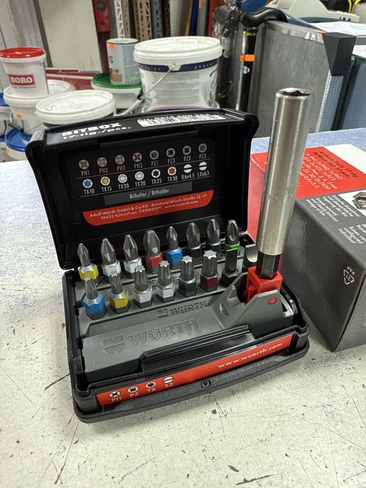 Wurth Bitbox-satz  17tlg. Битове 16 броя плюс удължител Промоция
