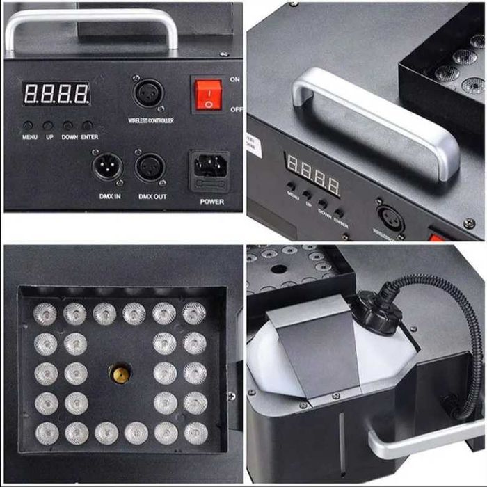 Masina de fum DF-1500A 1500 W 24 x LED telecomanda Control DMX
