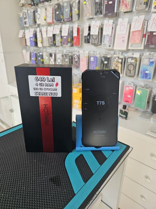 Hotwav T7S, 4/128 GB, Nou, 2 ani garanție