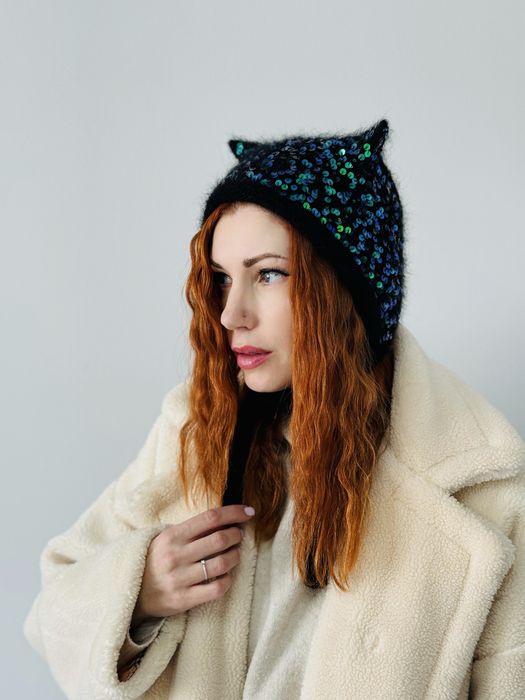 Чепчики с пайетками