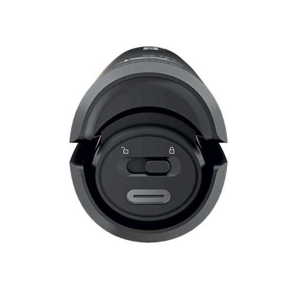 Gamma+ X-Hybrid – Безкабелна минипреса за коса в черен цвят