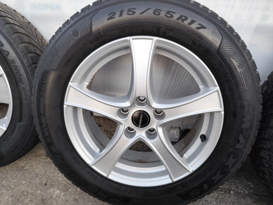 Jante 5×112 r17 Tiguan Skoda kodiaq karoq Borbet + anvelope 215 65 R17 iarna