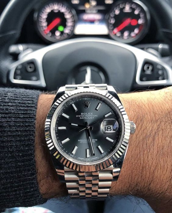 ceas rolex datejust 41,mm gray dial