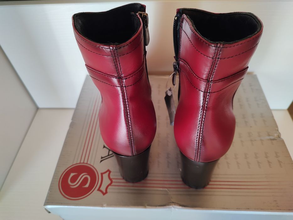 Чисто нови дамски боти от естествена кожа Gracia