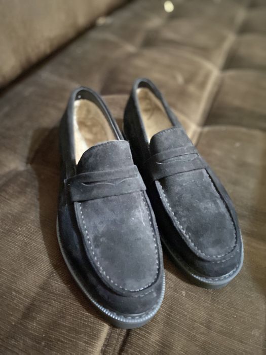 Обувь с мехом макасины