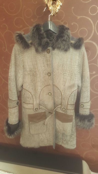 Дубленка натуральная детская на девочку 12 лет