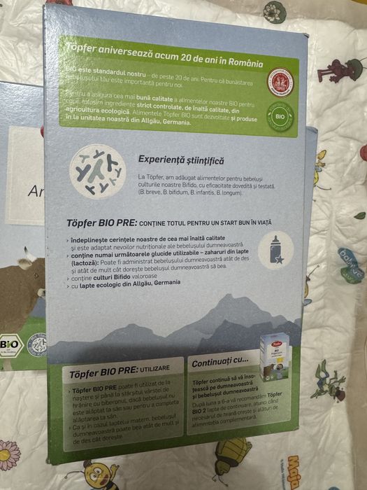 Lapte praf Bio Pre Lactana, +0 luni, 600 gr, Topfer