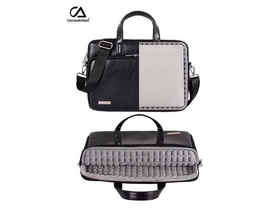 noutbuk sumka CanvasArtisan®️ 13.6″-15.6″ eko koja
