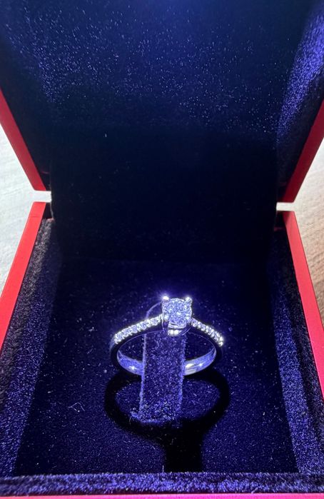 Inel logodna aur 18k diamante